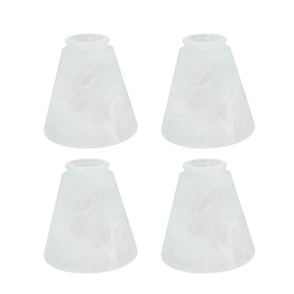 Aspen Creative Corporation 4-3/4 in. Frosted Ceiling Fan Replacement Glass Shade (4-Pack)