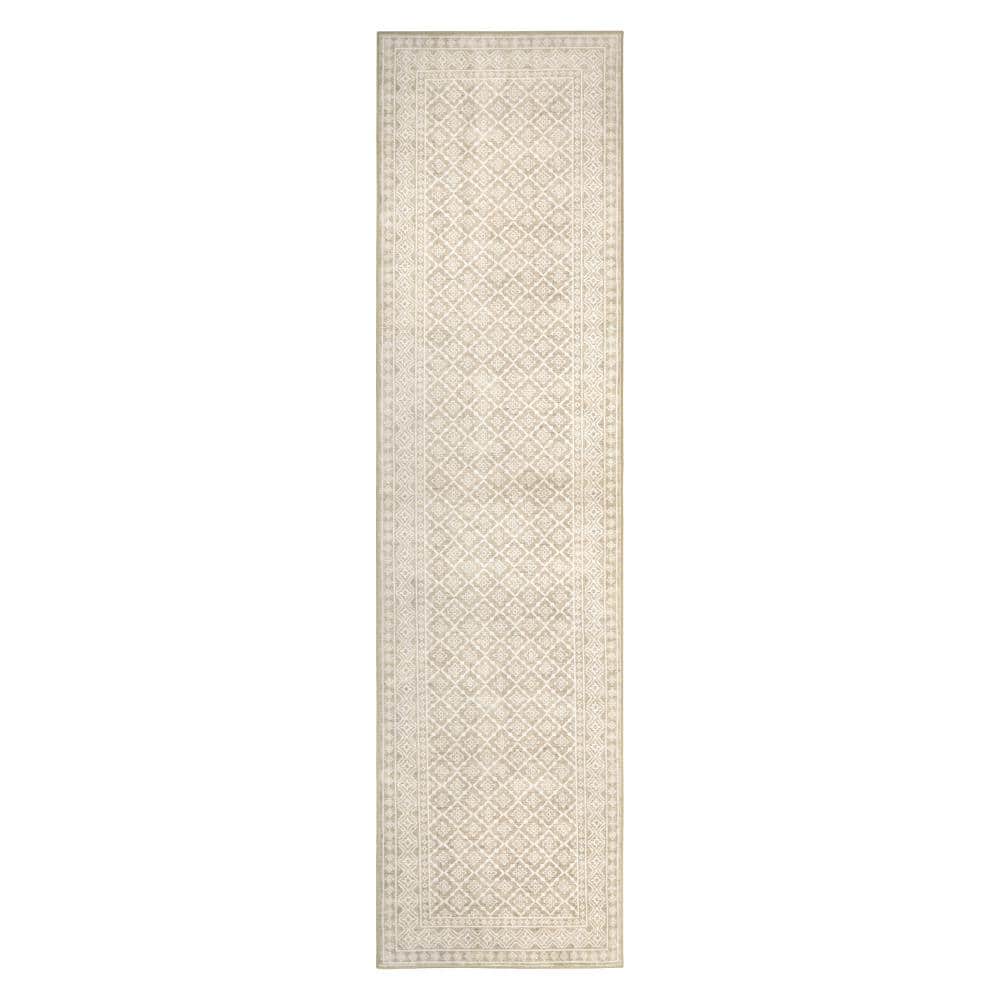 Autumn 2 ft. X 8 ft. Beige Oriental Machine Washable Runner Rug price history on PriceWatchPro