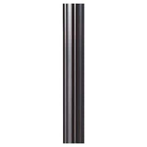 7 ft. Espresso Fluted Outdoor Lamp Post
