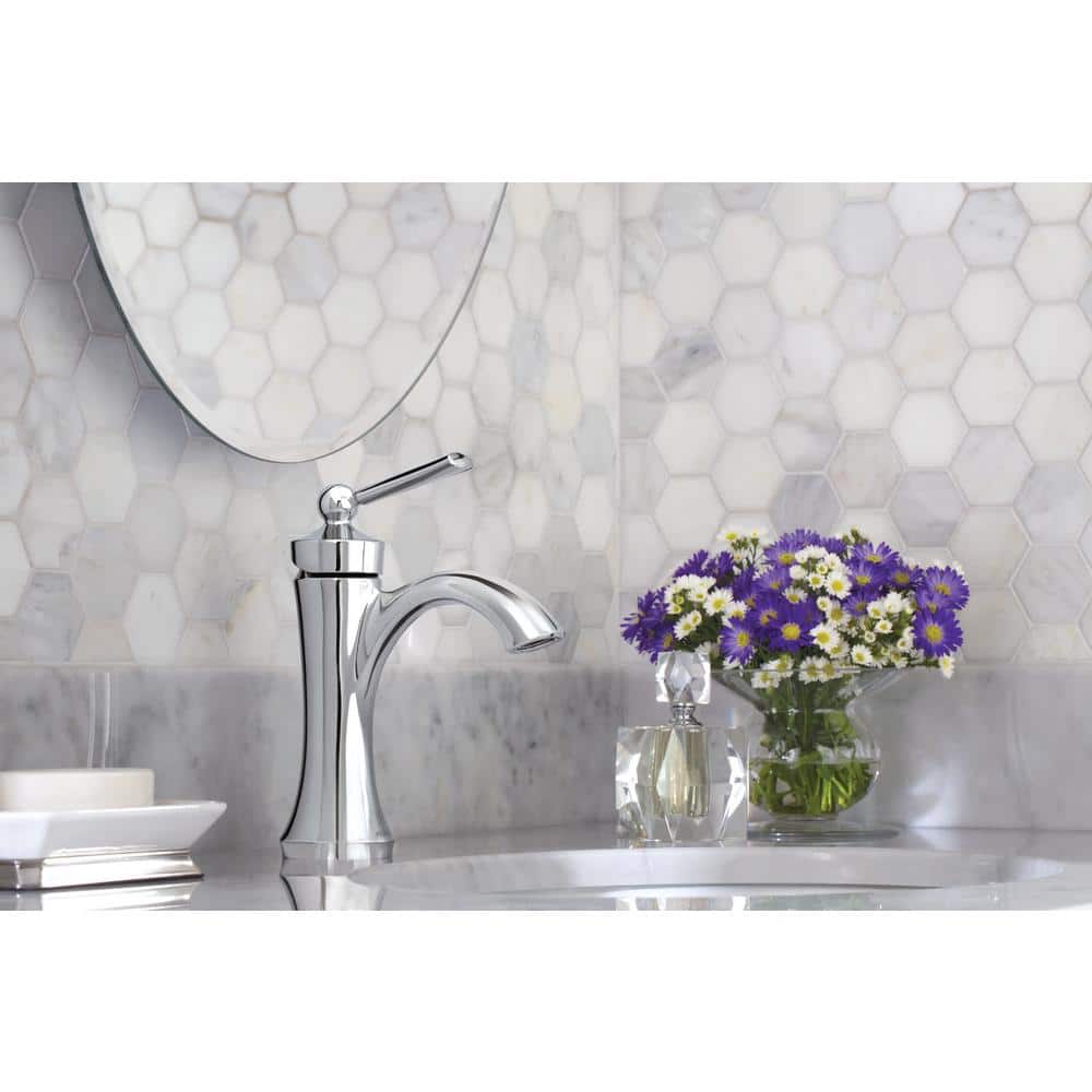 Wynford Chrome Single Hole Traditional Bathroom Faucet