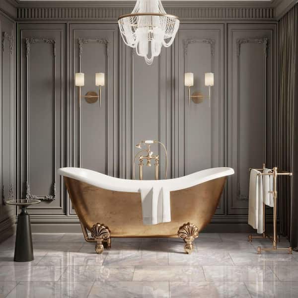 Sand Hills Marble 12 MIL x 12 in. W x 24 in. L Click Lock Polished Waterproof Vinyl Tile Flooring (20 sq. ft./Case)