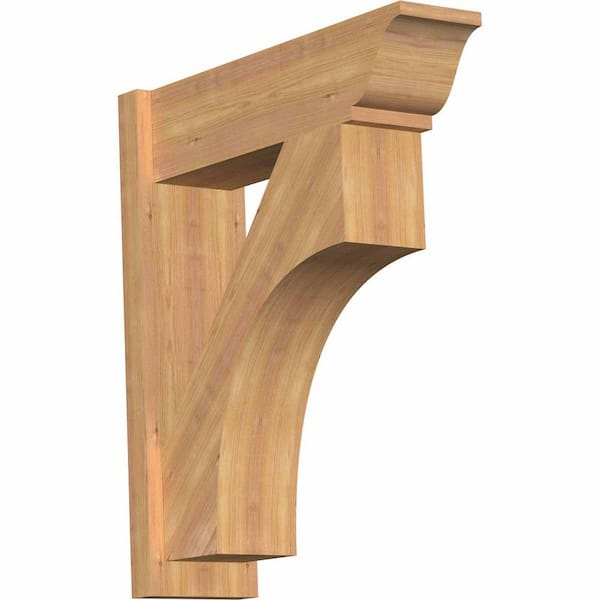 Ekena Millwork 8 in. x 30 in. x 26 in. Westlake Traditional Smooth Western Red Cedar Outlooker