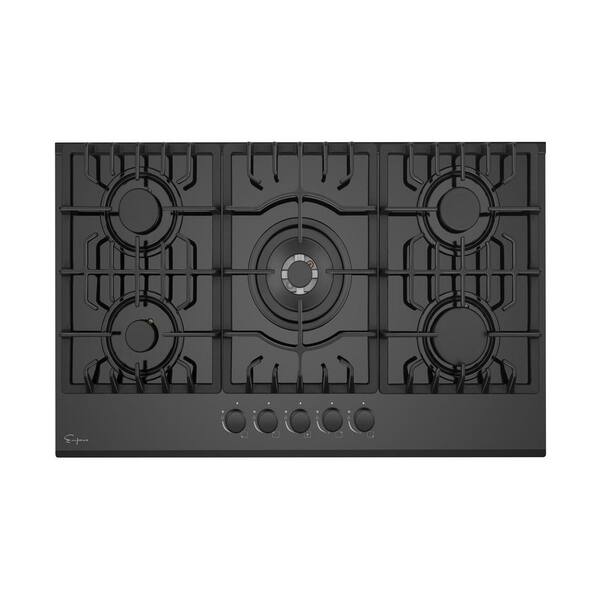 beko black glass gas hob