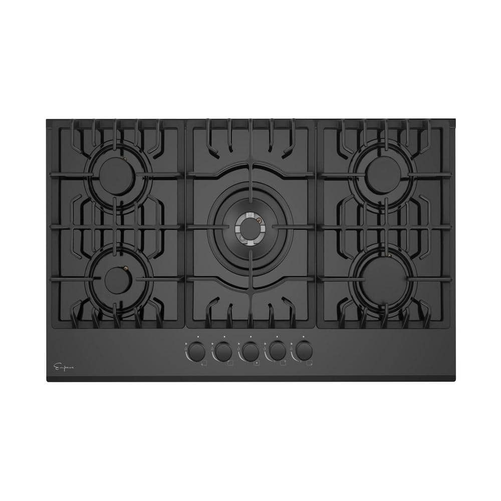 Empava Built-in 30 in. Gas Cooktop Gas Stove in Black 5 Sealed Burners