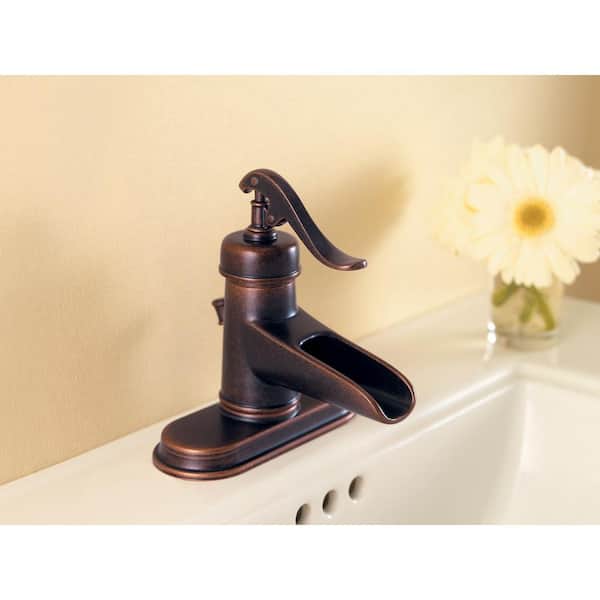 Ashfield 4 in. Centerset Single-Handle Bathroom Faucet in Tuscan Bronze
