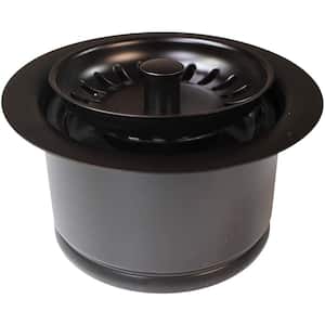 4-1/4 in. Brass Extra-Deep Disposal Flange and Stopper for ISE Style Disposal in Oil Rubbed Bronze