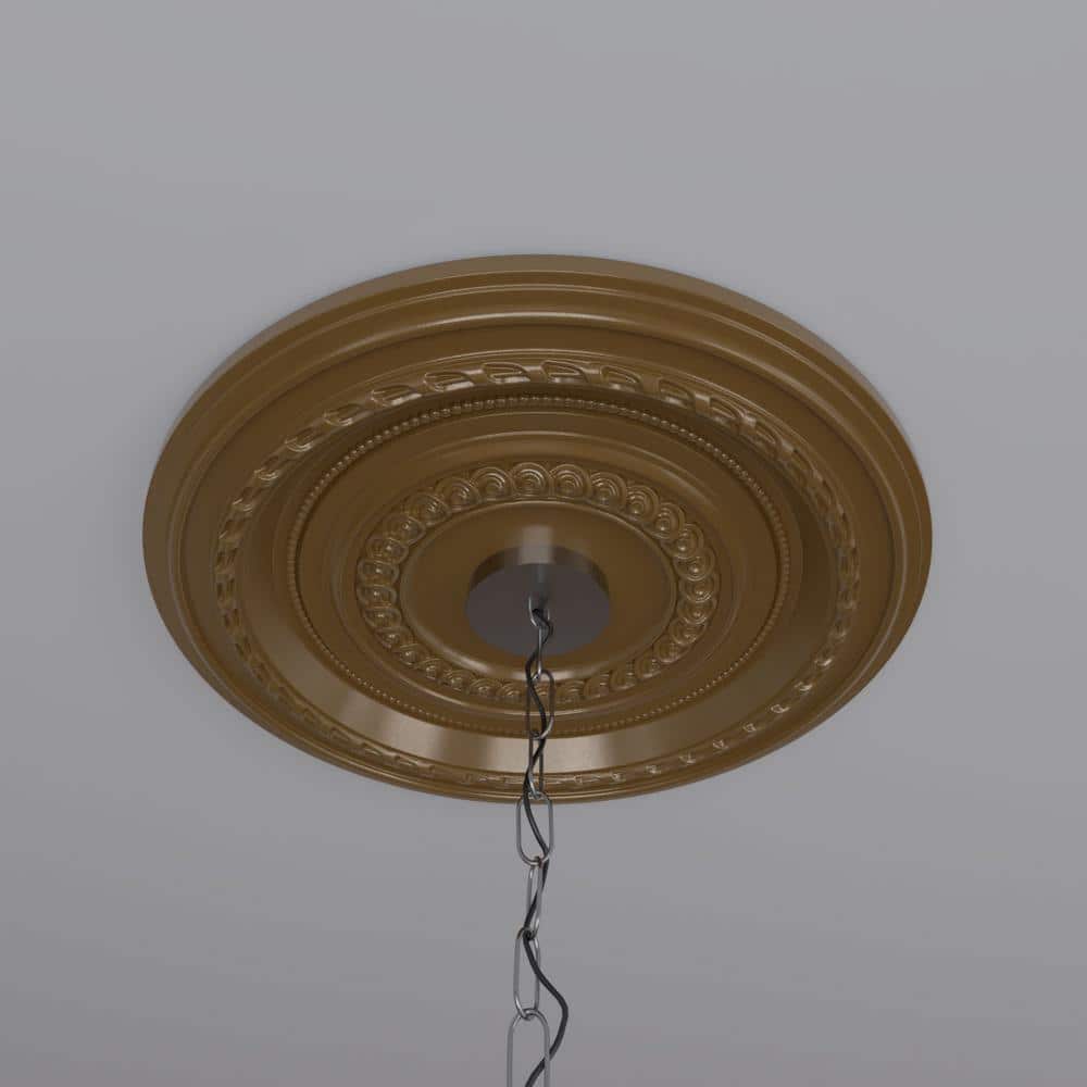 Cole 19" Aged Metallic Gold PVC Ceiling Medallion