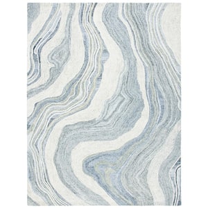 Fifth Avenue Gray/Ivory 11 ft. x 15 ft. Gradient Abstract Area Rug