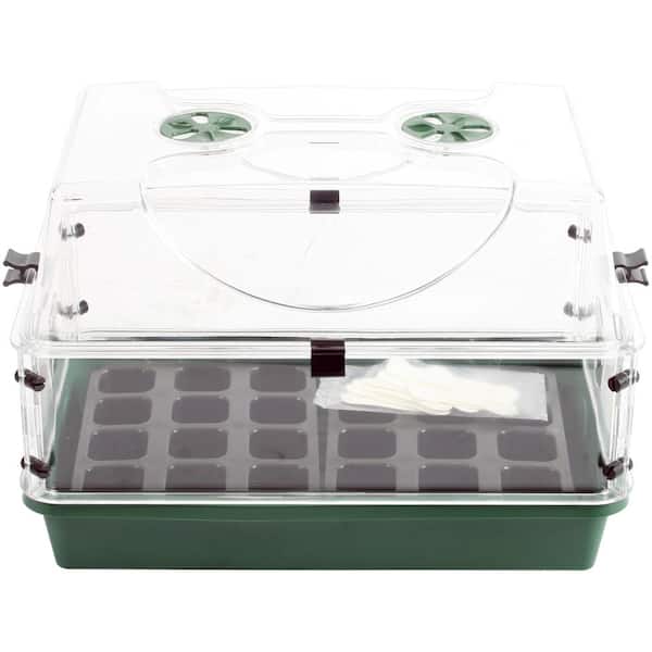 EarlyGrow Domed Seed Starting Propagator with Seedling Trays and Height Extender