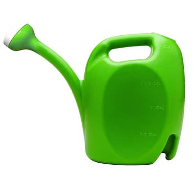 Green 75 oz./2.2L, Regent Plastic Watering Can with Floral Embossed Detail