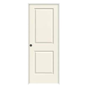 24 in. x 80 in. Cambridge Vanilla Painted Right-Hand Smooth Solid Core Molded Composite MDF Single Prehung Interior Door