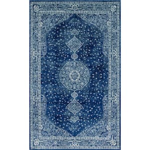Navy Blue 5 ft. x 8 ft. Bromley Rug
