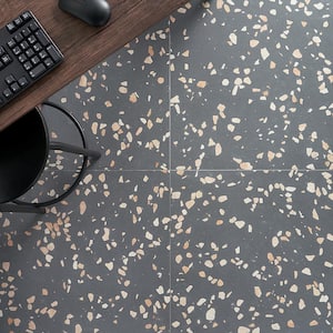 Terra Italia Grande 23.62 in. x 23.62 in. Honed Marble Terrazzo Floor and Wall Tile (3.87 sq. ft./Each)
