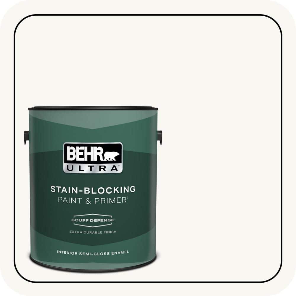1 gal. #PPU18-06 Ultra Pure White Extra Durable Semi-Gloss Enamel Interior Paint & Primer price history on PriceWatchPro