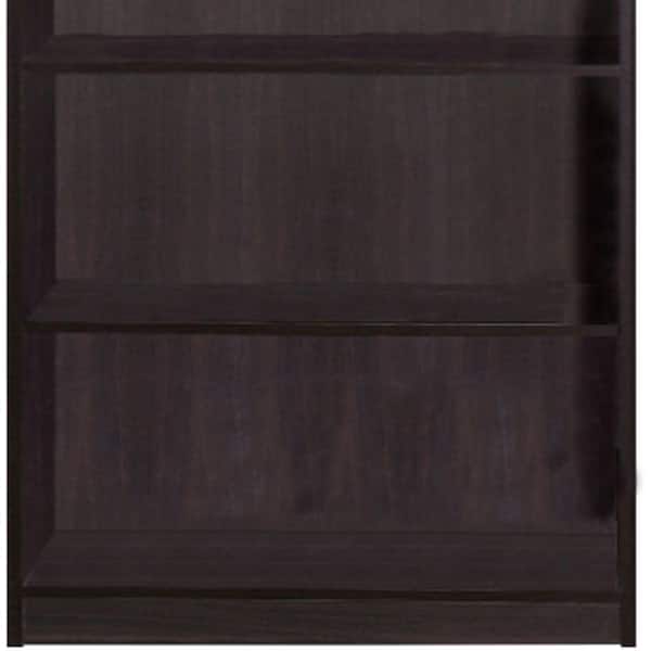 Dark Brown Wood Bookcase With, Dark Brown Wooden Bookcase