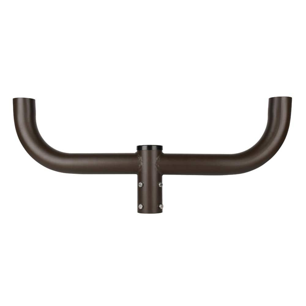 30 in. 180-Degree Round Double Bullhorn Mounting Bracket Tenon Adapter for Outdoor Pole Lights price history on PriceWatchPro