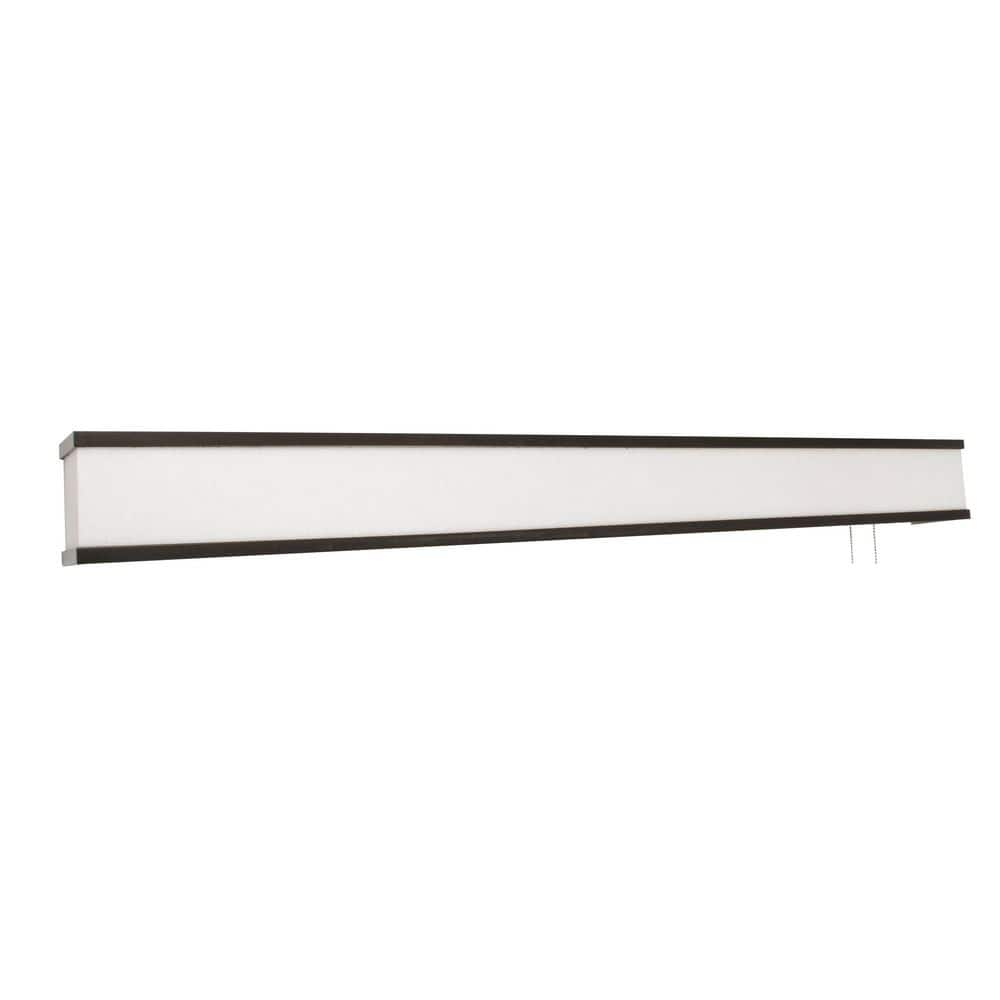 AFX Randolph 2 Rubbed Bronze LED Wall Sconce with LumaFuse Linen White ...