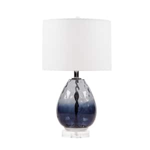 Borel 24.25 in. Dark Blue Table Lamp