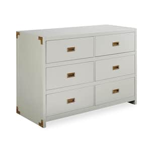 Mylan 6-Drawer Graphite Gray Wood Dresser