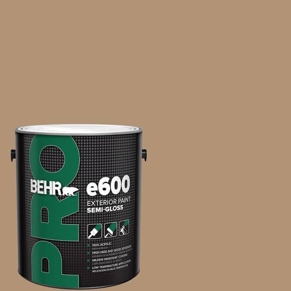 BEHR PRO 1 gal. #290F-4 Cliff Rock Semi-Gloss Exterior Paint