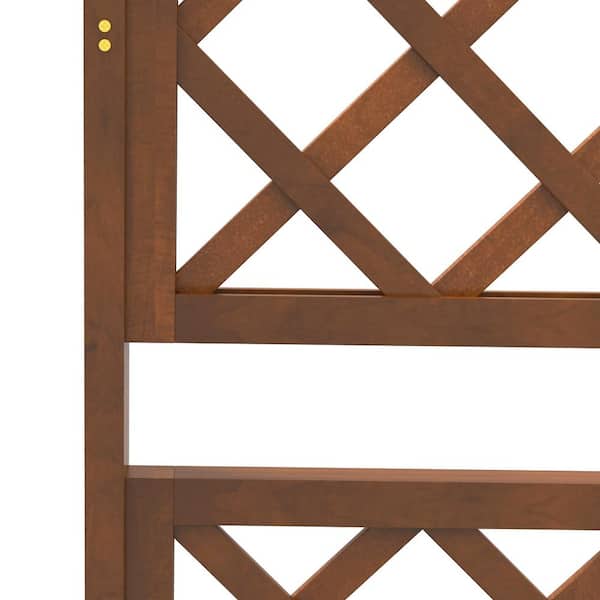 63 X 72 Brown Wood  Screen