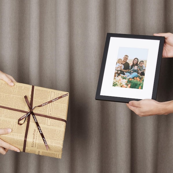 8x10 Picture Frame Set Of 10,Display Pictures 5x7 With Mat Or 8x10 Without Mat Multi Photo Frames Collage For Wall Or Tabletop Display Black