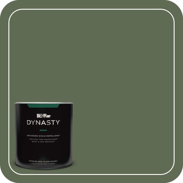 BEHR DYNASTY 1 qt. #430F-6 Inland Semi-Gloss Enamel Interior Stain-Blocking Paint and Primer