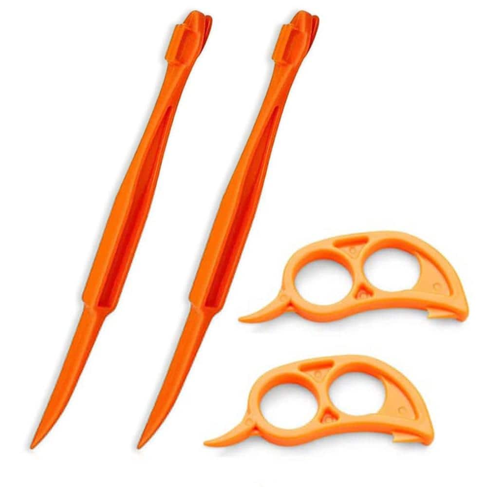 Plastic Citrus Peeler and Slicer Set for Oranges Lemons Limes and Grapefruits 2-Piece Unthemed price history on PriceWatchPro