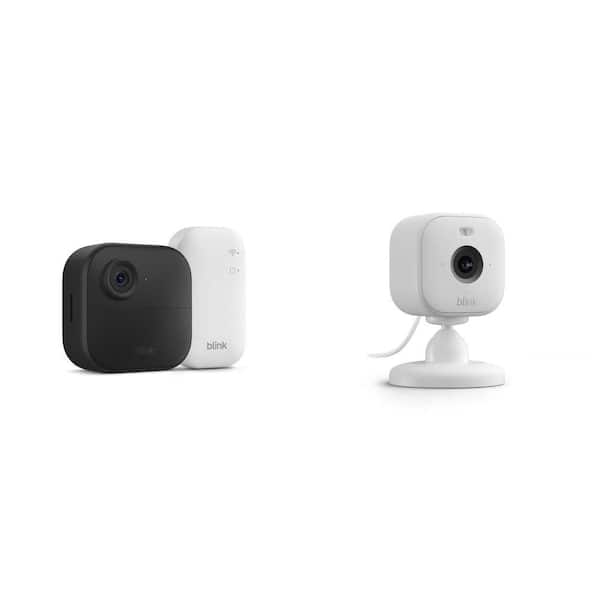 Wireless Smart Security Camera System with Sync Module Core (1-Camera) and Wired Indoor/Outdoor Camera, White (1-Pack)