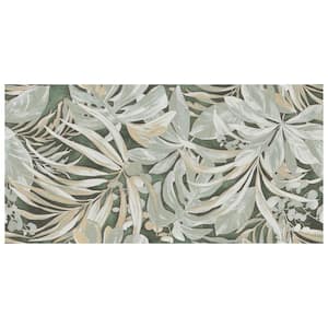 Parete Tropici Green 5-7/8 in. x 7-7/8 in. Porcelain Floor and Wall Take Home Tile Sample