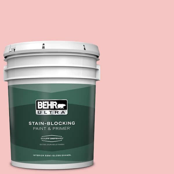 BEHR ULTRA 5 gal. #140C-2 My Fair Lady Extra Durable Semi-Gloss Enamel Interior Paint & Primer