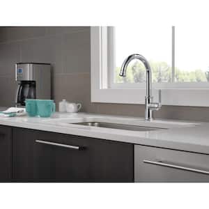 Westchester Single-Handle Standard Kitchen Faucet with Waterfall Spout in Chrome