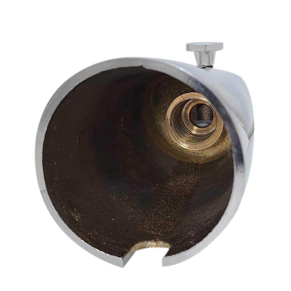 5-1/2" Polished Chrome Wall Mounted Tub Spout with Diverter