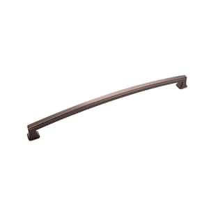 Bridges 12 in. (305 mm) Center-to-Center Oil-Rubbed Bronze Highlighted Cabinet Pull (5-Pack)