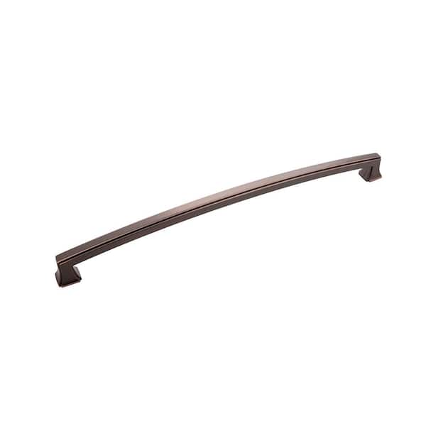HICKORY HARDWARE Bridges Collection 12 in. (305 mm) Center-to-Center Oil-Rubbed Bronze Highlighted Finish Cabinet Door and Drawer Pull