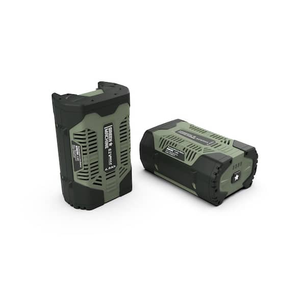Green Machine 62V 4.0 Ah High Capacity fade-free lithium power Battery with LED fuel gage with USB Port