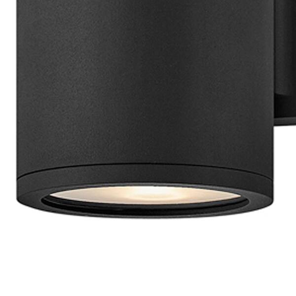HINKLEY Silo 1-Light Black Hardwired Outdoor Wall Lantern Sconce