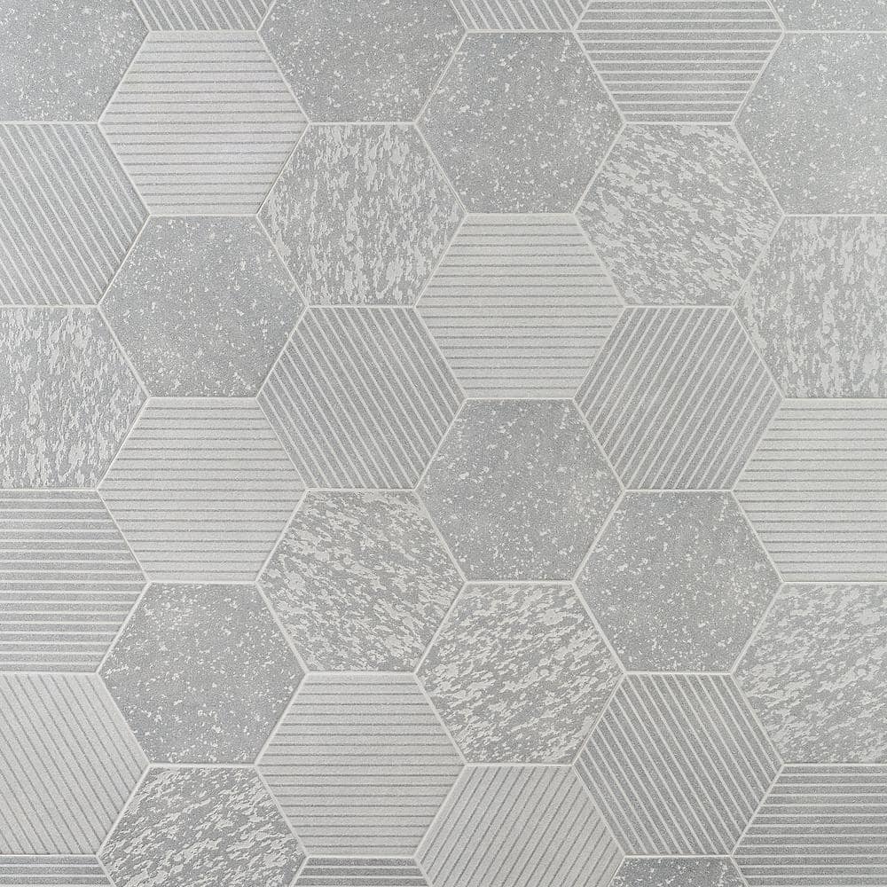 Gray Hexagon Matte Porcelain Wall and Floor Tile