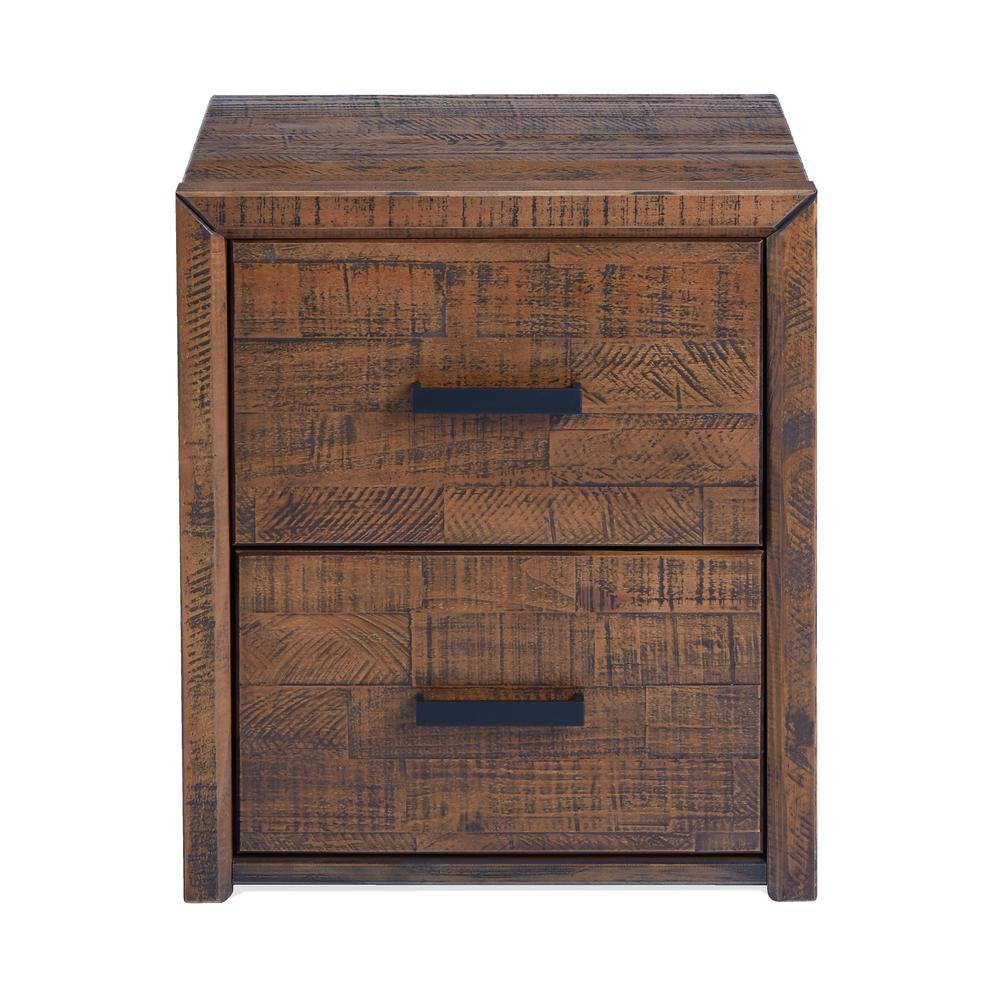 Monterrey Provincial Brown Pine 2-Drawer Nightstand