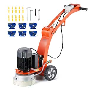 Electric Concrete Floor Grinder 10 in. Walk-Behind Grinder 1.7HP Concrete Floor Polisher, 1300W Grinding Machine 1720RPM