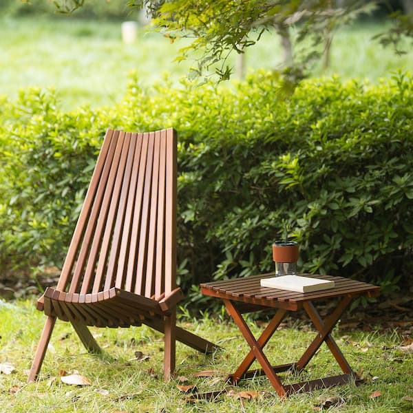 Natural Wood Folding Lawn Chair Tf-OD34 - The Home Depot