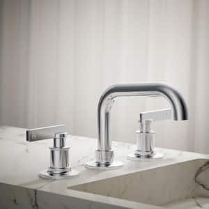 Castia By Studio McGee 8 in. Widespread Double-Handle Bathroom Sink Faucet 1.0 GPM in Polished Chrome