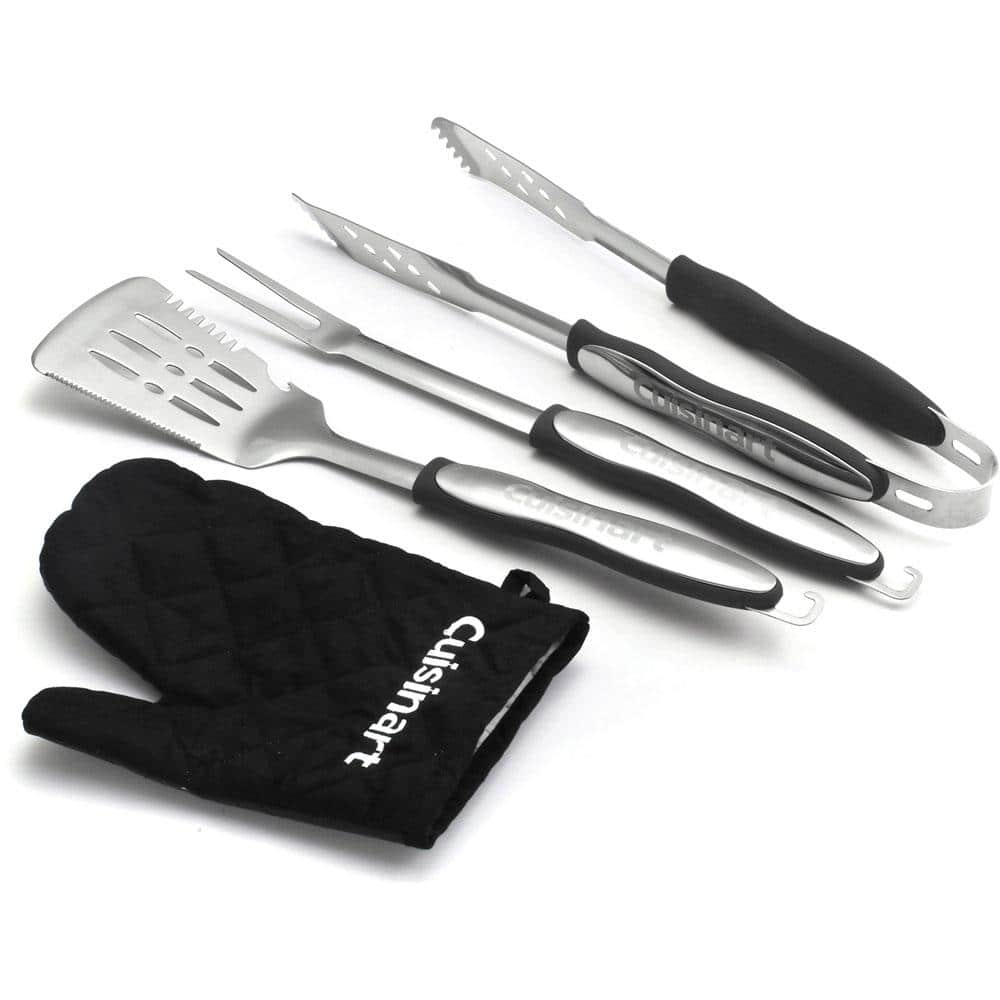 Cuisinart Black Cooking Accessory Grilling Tool Set (3-Piece) CGS-134BL ...