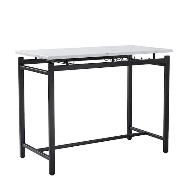 3-Piece MDF Top Bar Dining Table Set Seats 2