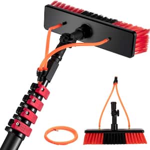 Water Fed Pole Kit 20 ft. L Water Fed Brush with 23 ft. Hose Outdoor Window Cleaner for Window Glass,Solar Panel