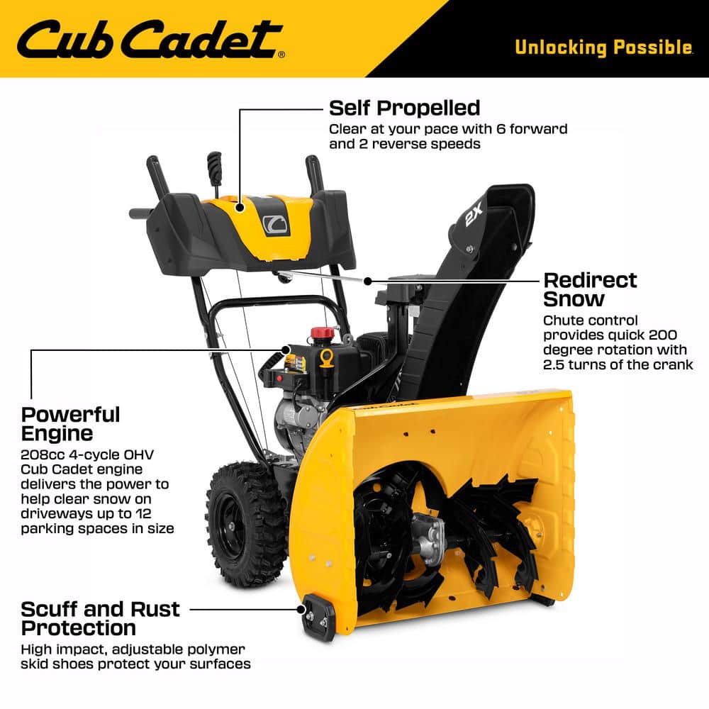 Electric Start Gas 2-Stage Snow Blower - rated 3.8829 stars from 111 reviews