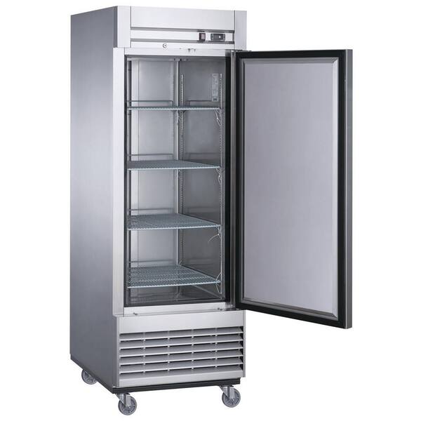 Elite Kitchen Supply 17 7 Cu Ft Auto Defrost Commercial Upright Reach In Freezer In Stainless Steel Eks E30f The Home Depot