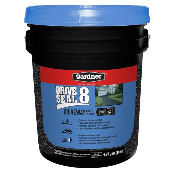 Gardner 4 75 Gal Driveseal 8 Driveway Filler And Sealer 7565 Ga The Home Depot
