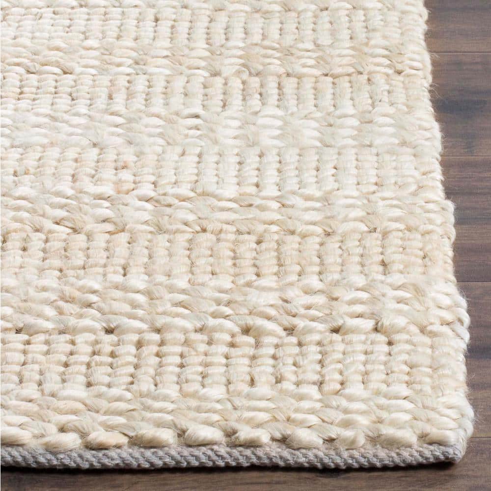 Handmade Bleach Cotton Runner Rug - 2'3" x 8'