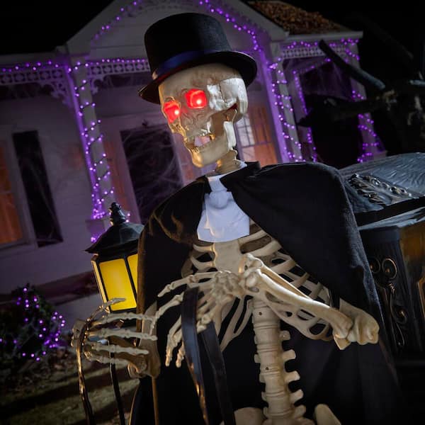 Home Accents Holiday 5 FT Grave & Bones Animated LED Hearse